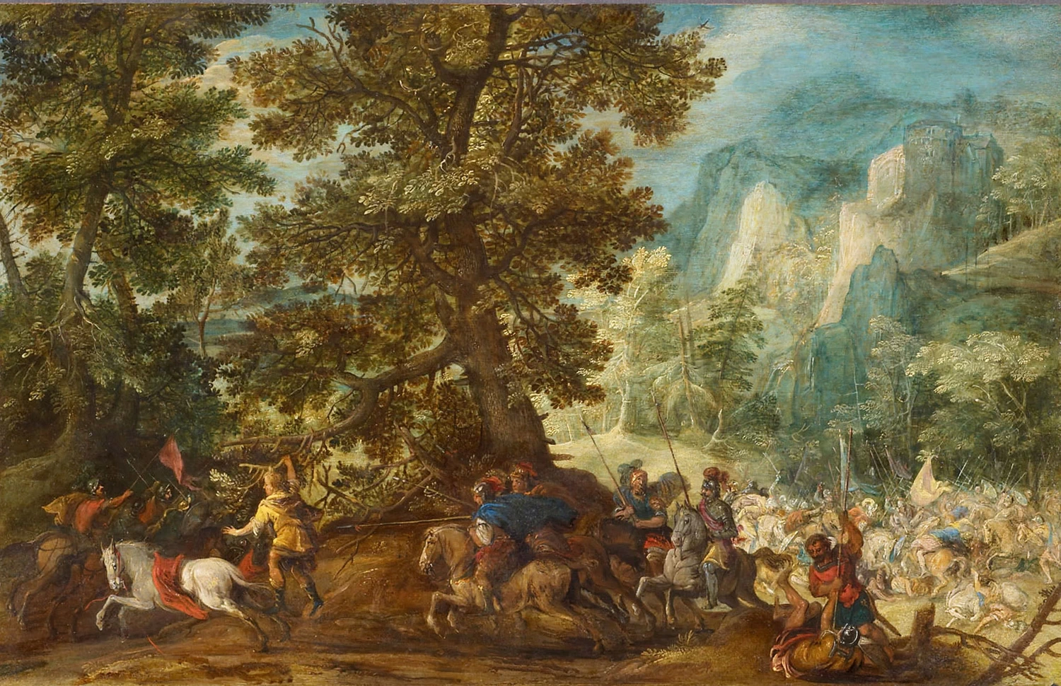 Paesaggio con battaglia - Kunsthistorisches Museum